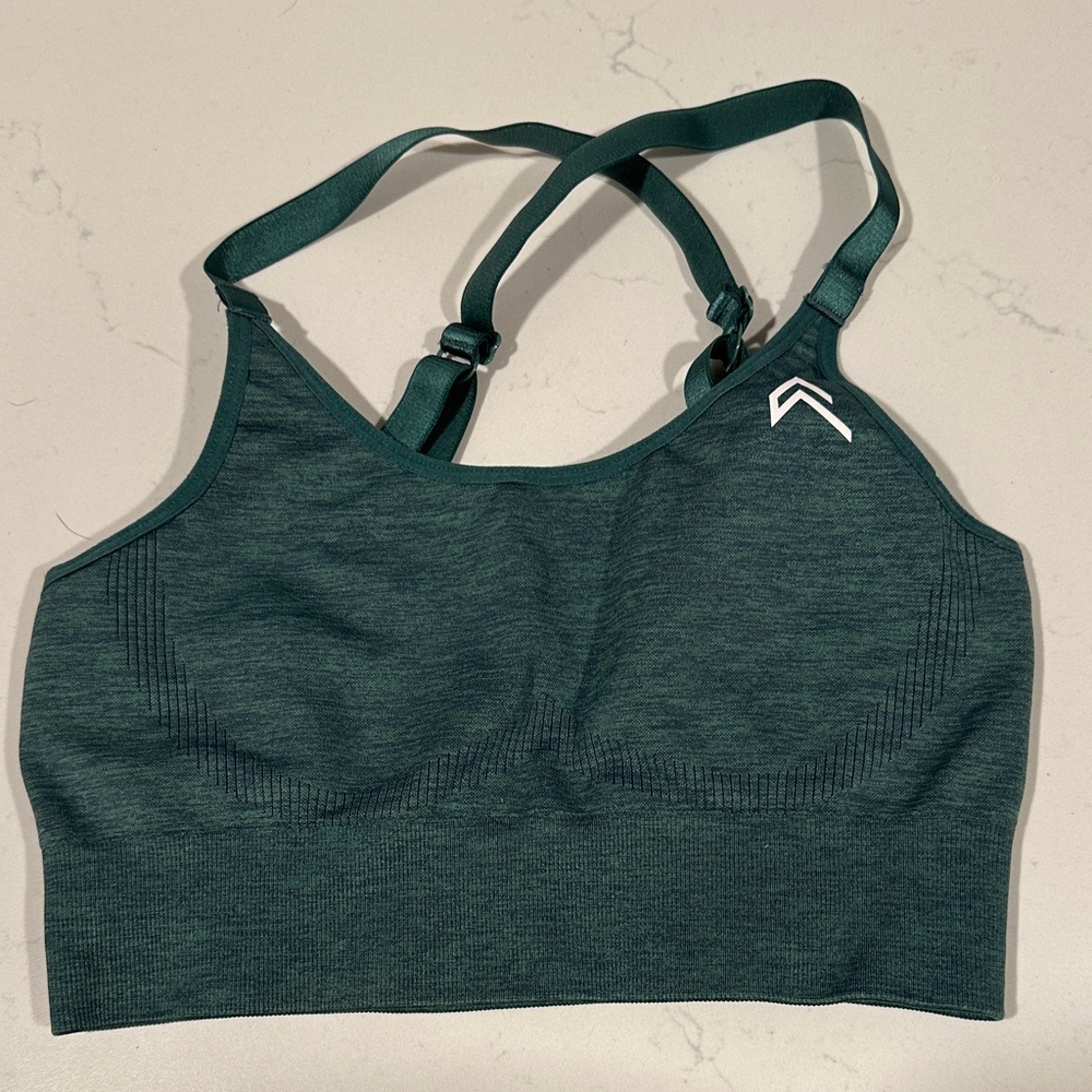 Women's Green Sports Bra
